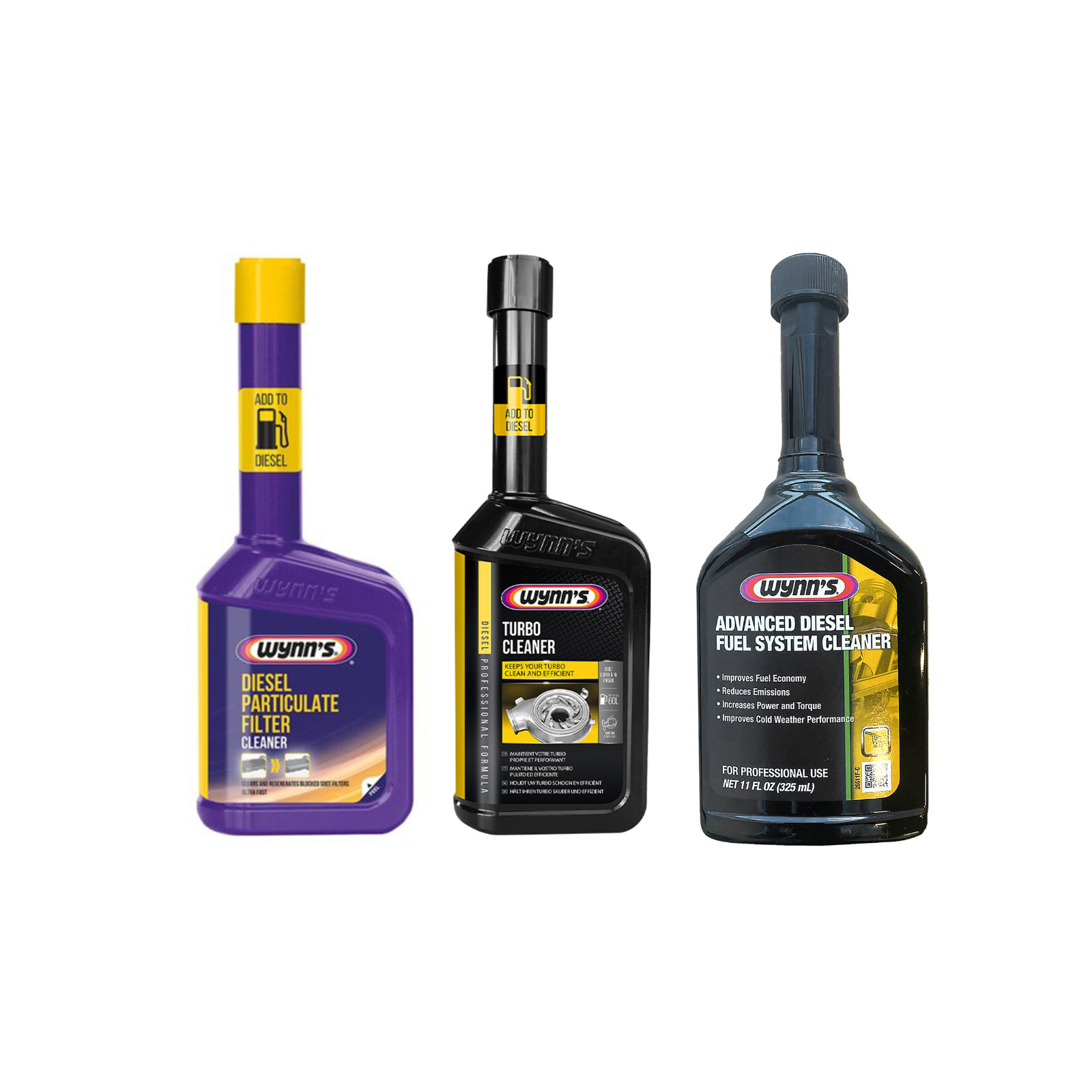 باقة الديزل ( منظف نظام + منظف و مجدد دبات الديزل+ منظف نظام التربو )